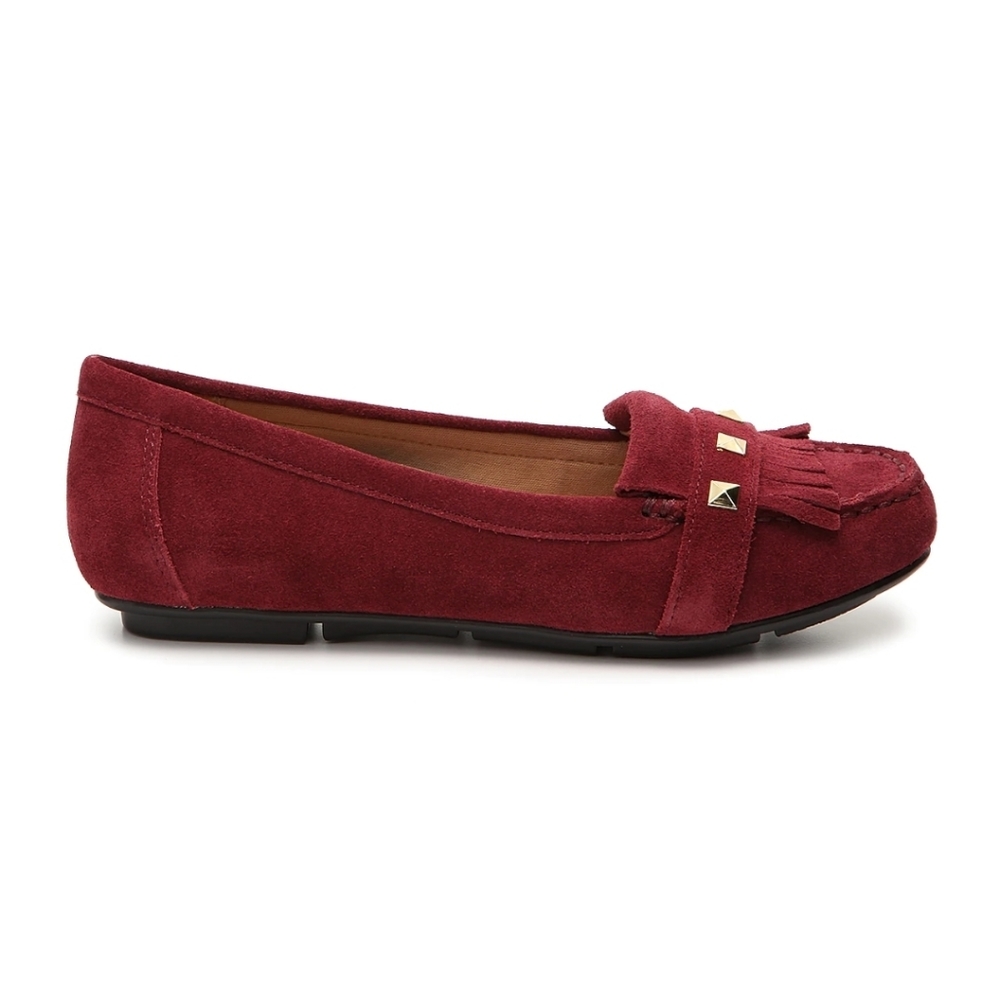 VIONIC THERA Loafers in Burgundy Suede